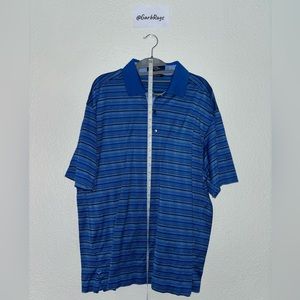 Callaway Polo 80s Ply Dbl Mercerized Blue Shirt - Men's Size XL